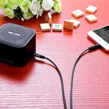 KINPS 10FT Aux Cable for Headphones & Devices