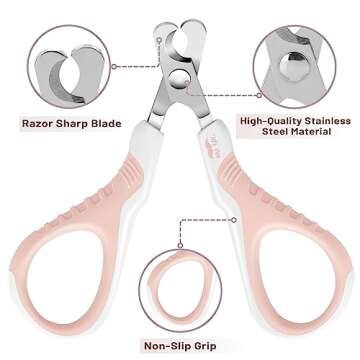 Mr. Pen- Cat Nail Clipper, Pink Cat Nail Trimmer, Cat Nail Clippers, Cat Claw Clippers, Cat Clippers for Nails, Pet Nail Clippers, Kitten Nail Clipper, Small Dog Nail Clipper, Cat Claw Trimmer