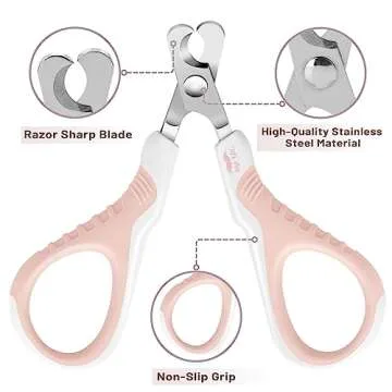 Mr. Pen- Cat Nail Clipper, Pink Cat Nail Trimmer, Cat Nail Clippers, Cat Claw Clippers, Cat Clippers for Nails, Pet Nail Clippers, Kitten Nail Clipper, Small Dog Nail Clipper, Cat Claw Trimmer