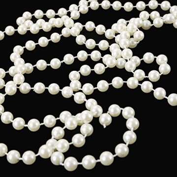 Jerler 11 Yards Pearl Garland for Elegant DIY Decorations