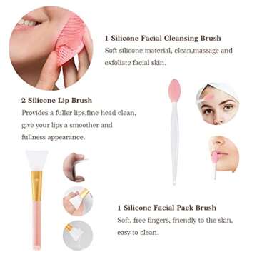 Koccido Makeup Brushes 22 Pcs Makeup Kit,Foundation Brush Eyeshadow Brush Make up Brushes Set (Pink, 22 Piece Set Large)