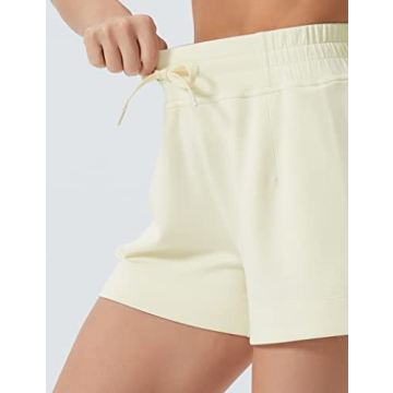 Comfortable High Waisted Women's Sweat Shorts with Pockets