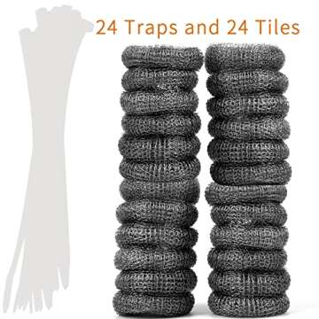 24 PCS LVYOUIF Stainless Steel Lint Traps for Washers