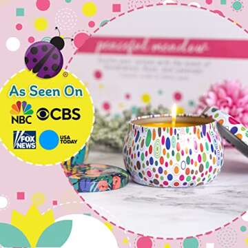 PURPLE LADYBUG DIY Candle Making Kit for Teens with Aromatherapy Scents - Fun Candle Making Kit for Kids Ages 8-12 Girls & Boys - Make Your Own Candles for Beginners, Crafts for Adults Women