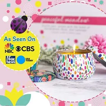 PURPLE LADYBUG DIY Candle Making Kit for Teens with Aromatherapy Scents - Fun Candle Making Kit for Kids Ages 8-12 Girls & Boys - Make Your Own Candles for Beginners, Crafts for Adults Women