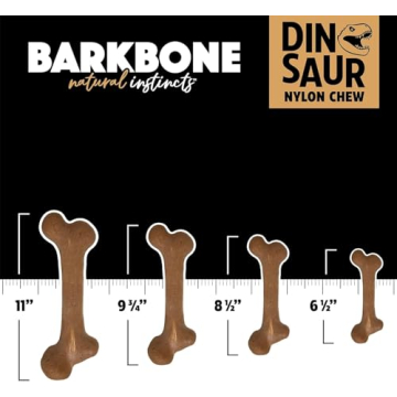 Pet Qwerks Dinosaur BarkBone Tough Chew Dog Bone