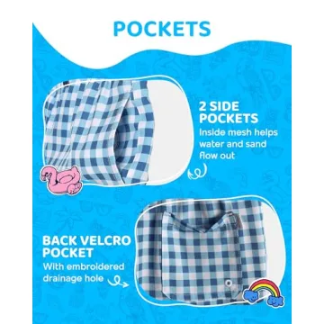 maamgic Boys Swim Trunks with Compression Liner for Toddlers