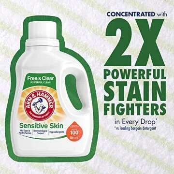 ARM & HAMMER Sensitive Skin Liquid Laundry Detergent 107 Loads