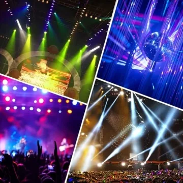 U`King 10-Pack RGB LED Stage Lights with Remote