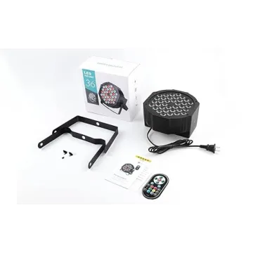 U`King 10-Pack RGB LED Stage Lights with Remote