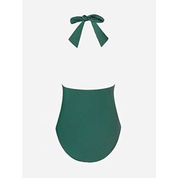 CUPSHE Women's One Piece Swimsuit with Tummy Control