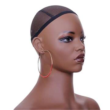 JINGFA Whosale Realistic Female Mannequin Head with Shoulders Manikin Wig Head Stands for Wigs,Makeup,Jewerly,Beauty Accessories Displaying