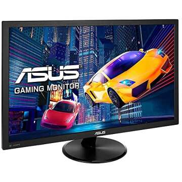 ASUS 21.5" Computer Gaming Monitor - Full HD 1920x1080, Adaptive-Sync/FreeSync, 1ms Response Time, 75Hz Refresh Rate, HDMI - VP228QG,Black