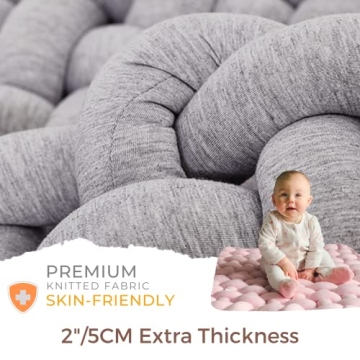 Wonder Space Knotted Plush Mat for Tummy Time & Nursery