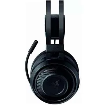 Razer Nari Essential Wireless 7.1 Surround Sound Gaming Headset: THX Spatial Audio - Auto-Adjust Headband & Swivel Cups - Auto-Adjust - Flip Mic - for PC, PS4, PS5 Only - Black