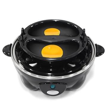 Elite Gourmet Rapid Egg Cooker for Perfect Boiled Eggs