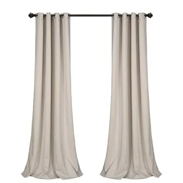 Stylish Lush Decor Blackout Curtains - Wheat, 52" x 84"