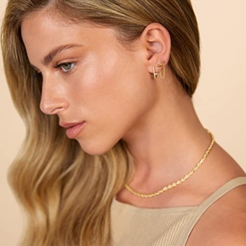 PAVOI 14K Gold Flat Back Stud Earrings - Elegant Comfort