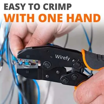 Wirefy Crimping Tool Set - Ratcheting Crimper for All Connectors