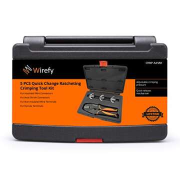 Wirefy Crimping Tool Set - Ratcheting Crimper for All Connectors