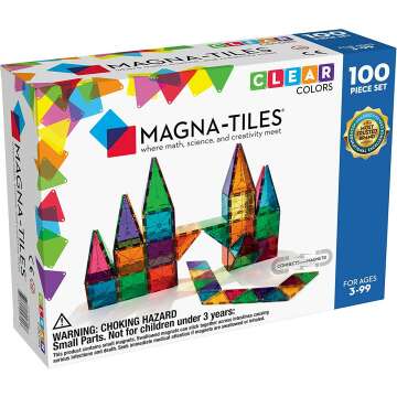 Magna-Tiles 100-Piece Set for Creative Kids Play