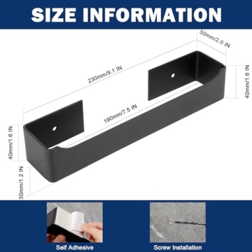 Self Adhesive Hand Towel Holder - Easy Install & Rustproof