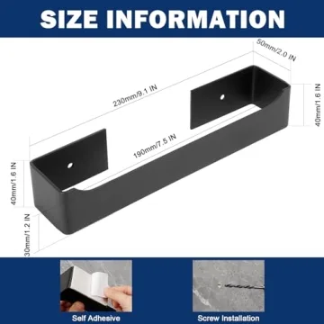 Self Adhesive Hand Towel Holder - Easy Install & Rustproof