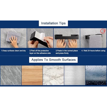 Self Adhesive Hand Towel Holder - Easy Install & Rustproof