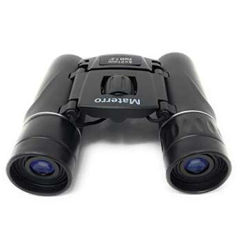 Materro High-Powered 8x21 Compact Binoculars for Adults and Kids, Waterproof, Durable, Folds to Fit in Your Pocket