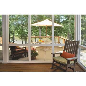 Phifer UltraVue2 High-Visibility Screen Mesh Roll for Window, Door, Porch, Patio (60 in x 100 ft) - Nearly Invisible Window Screen Replacement - Patio Screen Mesh Porch Screening Rolls