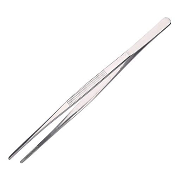 Aniso Long Tweezers - Precision Serrated Kitchen Tongs for Cooking and Crafts