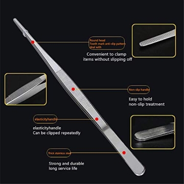 Aniso Long Precision Kitchen Tweezers for BBQ and Crafts