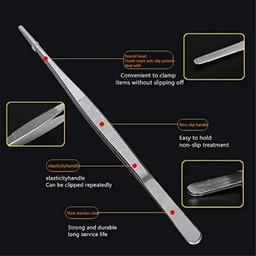 Aniso Long Precision Kitchen Tweezers for BBQ and Crafts