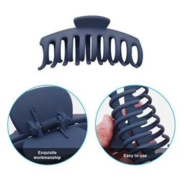 MJIYA Hair Claw Clips Strong Hold Large Hair Accessory