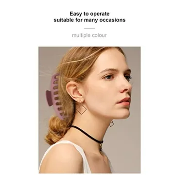 MJIYA Hair Claw Clips Strong Hold Large Hair Accessory