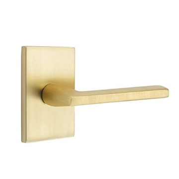 Emtek Passage Set Helios Lever Satin Brass Door Hardware