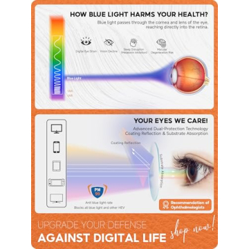 Stylish VMJFBJ Blue Light Glasses for Women - Cat Eye Design