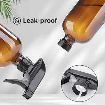 HOMBYS Amber Glass Spray Bottles - Versatile and Durable