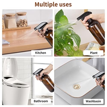 HOMBYS Amber Glass Spray Bottles - Versatile and Durable