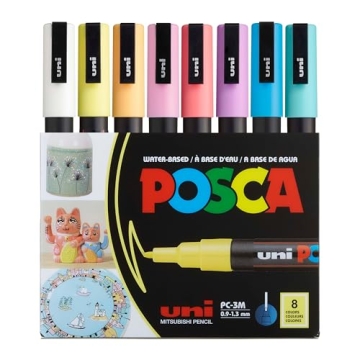 Posca Markers Set - 8 Fine Paint Markers for Artistic Expression