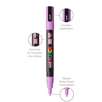Posca Paint Marker Set - 8 Vibrant Fine Paint Markers
