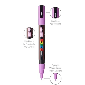 Posca Paint Marker Set - 8 Vibrant Fine Paint Markers