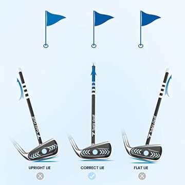 ToVii Golf Alignment Rods - Upgraded Magnetic Golf Club Alignment Stick, Golf Swing Training Aid, Golf Training Equipment, Help Visualize Your Golf Shot and Improve Your Alignment, Perfect Golf Gift