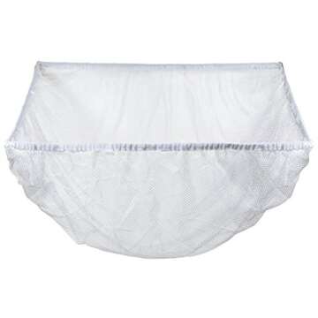 Handy Laundry Jumbo Toy Hammock, White, Organize Stuffed Animals & Children's Toys with this Mesh Hammock, Great Decor, Neatly Organizing Kid's Toys and Stuffed Animals, Expands to 5.5 feet, (2-Pack)