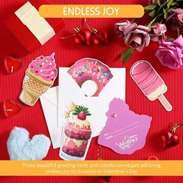 48 Adorable Valentine's Day Cards for Kids with Envelopes