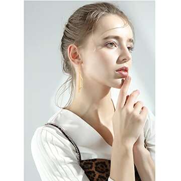 DIYANMMY Unique Simulation Gold Silver Asymmetry Bow and arrow Drop Earrings for Women Punk Personality Fashion Cupid's Arrow Earrings Jewelry Gift (Gold Bow arrow Drop Earrings)