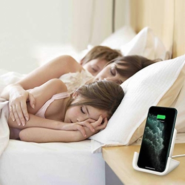 Wireless Charger YUWISS Wireless Charging Stand Cordless Charger 10/7.5/5W Compatible with iPhone 14 13 12/12 /11Pro Max/XR/XS Max/XS/X/8/8Plus Galaxy S22/S21/S9/S9+/S8/S8+ Note