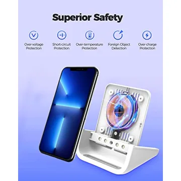 Wireless Charger YUWISS Wireless Charging Stand Cordless Charger 10/7.5/5W Compatible with iPhone 14 13 12/12 /11Pro Max/XR/XS Max/XS/X/8/8Plus Galaxy S22/S21/S9/S9+/S8/S8+ Note