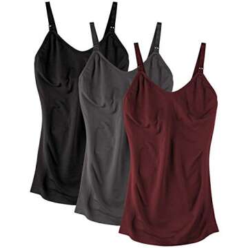 Brlido Seamless Nursing Tank Tops for New Moms