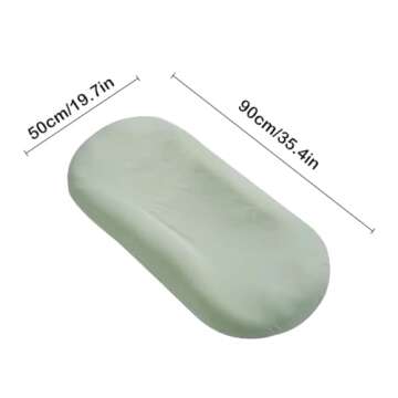 Lucakuins Baby Lounger, Bionic Design Baby Lounger for Newborn 0-24 Months, Soft Organic Cotton Breathable Lounger for Infants (Lovely Green)